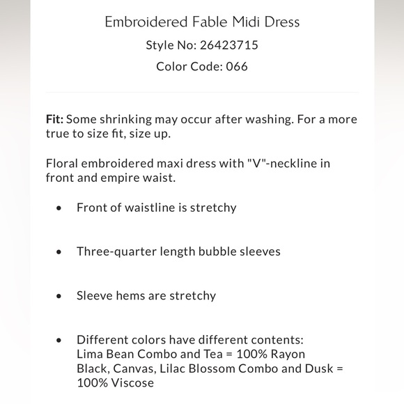 NWOT Free People Embroidered Fable Midi Dress - Picture 6 of 8